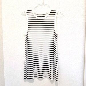 Daily Ritual Striped Sleeveless Tunic
